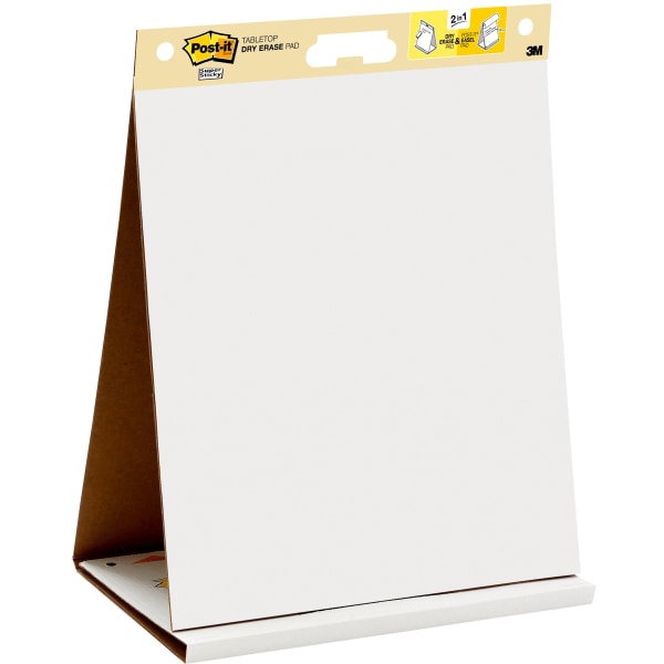 Post-it Tabletop Easel with Dry Erase Surface  20  x 23   20 Shts/Pad