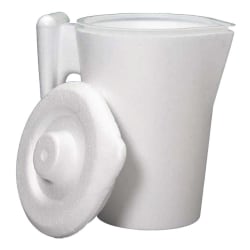 Medline Foam Pitchers, For Inside Pitcher, 32 Oz, White, Pack Of 500
