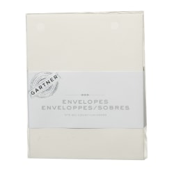 Gartner Studios® Envelopes, A2, Gummed Seal, Ivory, Pack Of 50