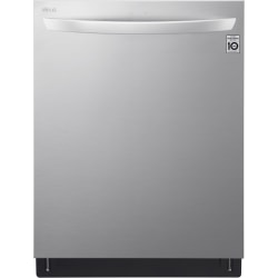 LG LDT7808SS Dishwasher - 24" - Built-in - 15 Place Settings - SenseClean Wash System - 3 Wash Arms - 42 dB(A) - Smart Connect - Stainless Steel