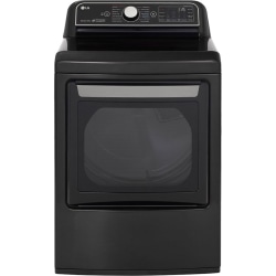 LG DLGX7901BE Gas Dryer - 7.30 ft³ - Front Loading - Vented - 12 Modes - Steam Function - Black Steel - Energy Star