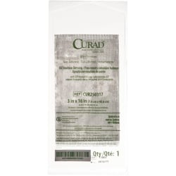 CURAD® Sterile Oil Emulsion Non-Adherent Gauze, 3" x 16", White, Pack Of 216