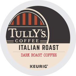 Tully's® Coffee Single-Serve Coffee K-Cup® Pods, Italian Roast, Carton Of 24