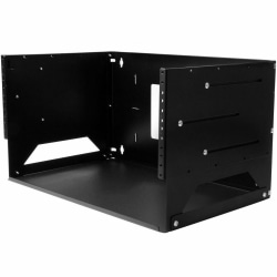 StarTech.com 4U Wallmount Server Rack with Built-in Shelf - Solid Steel - Adjustable Depth 12in to 18in - Mount your server network and telecom devices to the wall while storing your non-rackmountable equipment on the built-in shelf