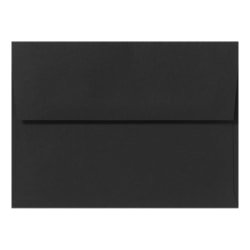 LUX Invitation Envelopes, A6, Peel & Press Closure, Midnight Black, Pack Of 1,000