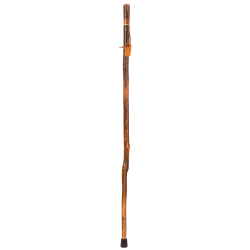 Brazos Walking Sticks™ Safari Leather Handle Exotic Wood Walking Stick, 58"
