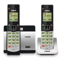VTech® CS5119-2 DECT 6.0 Expandable Cordless Phone With Digital Answering System