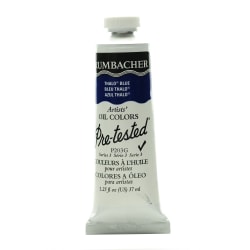 Grumbacher P203 Pre-Tested Artists' Oil Colors, 1.25 Oz, Thalo Blue, Pack Of 2