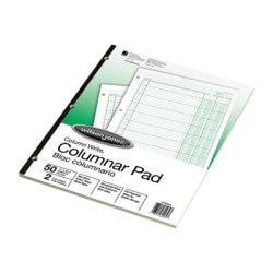 Wilson Jones Column Write - Columnar pad - 50 sheets - 2 columns - Letter A Size (8.5 in x 11 in)