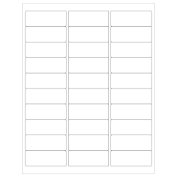Tape Logic® Removable Laser Labels, LL262, Rectangle, 2 5/8" x 1" White, Case Of 3,000