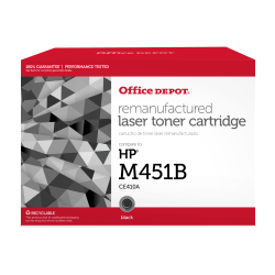 Office Depot® Brand Remanufactured Black Toner Cartridge Replacement For HP M451B