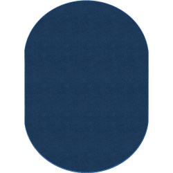 Flagship Carpets Americolors Area Rug, Oval, 7' 6" x 12', Royal Blue