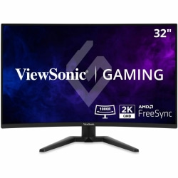 ViewSonic VX3228C-2K 32 Inch 1440p Curved Gaming Monitor with 1ms, 180Hz, FreeSync, Eye Care, HDMI, and DisplayPort Inputs - 31.5" Viewable - Vertical Alignment (VA) - LED Backlight - 2560 x 1440 - 16.7 Million Colors - FreeSync - 300 Nit - 1 ms