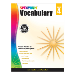 Spectrum Vocabulary Workbook, Grade 4
