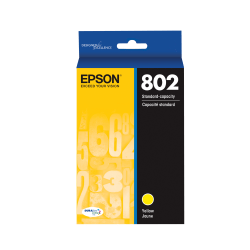 Epson® 802 DuraBrite® Ultra Yellow Ink Cartridge, T802420-S