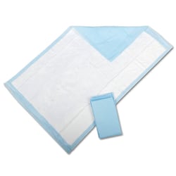 Protection Plus® Fluff-Filled Disposable Underpads, Economy, 23" x 36", 25 Underpads Per Bag, Case Of 6 Bags
