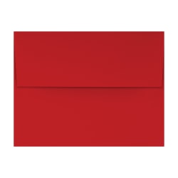LUX Invitation Envelopes, A2, Gummed Seal, Holiday Red, Pack Of 50
