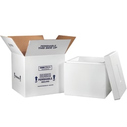 Partners Brand Insulated Shipping Kit, 15"H x 16 3/4"W x 16 3/4"D, White
