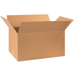 Partners Brand Corrugated Boxes, 30" x 18" x 16", Kraft, Pack Of 15 Boxes