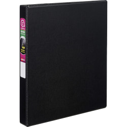 Avery® Durable 3-Ring Binder With EZ-Turn™ Rings, 1" D-Rings, 42% Recycled, Black
