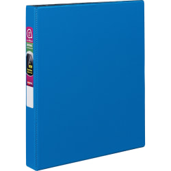 Avery® Durable 3-Ring Binder With EZ-Turn™ Rings, 1" D-Rings, 42% Recycled, Blue