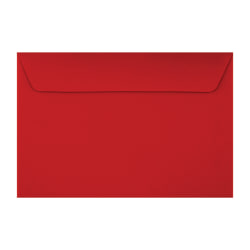 LUX Booklet 6" x 9" Envelopes, Peel & Press Closure, Holiday Red, Pack Of 50
