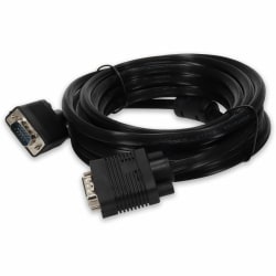 AddOn 25ft VGA Male to VGA Male Black Cable For Resolution Up to 1920x1200 (WUXGA) - 100% compatible and guaranteed to work