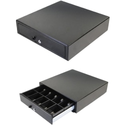 apg®Standard- Duty Point of Sale Cash Drawer | Vasario Series VP101-BL1616 - 5 Bill - 5 Coin - Black