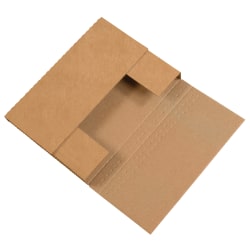 Partners Brand Easy Fold Mailers, 7 1/2" x 5 1/2" x 2", Kraft, Pack Of 50
