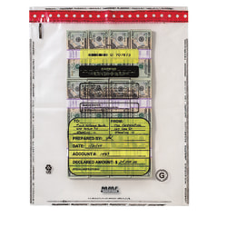 MMF Industries Tamper-Evident Bundle Bags, 20" x 20", Clear, 8-Bundle Capacity