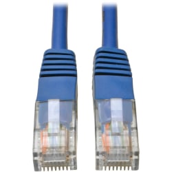 Eaton Tripp Lite Series Cat5e 350 MHz Molded (UTP) Ethernet Cable (RJ45 M/M), PoE - Blue, 6 ft. (1.83 m) - N002006BL