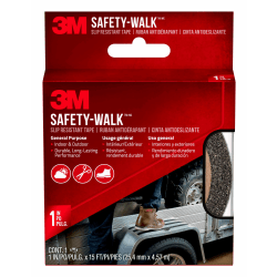 3M™ Safety-Walk Slip Resistant Tread, 610B-R1X180, 1" x 15’, Black