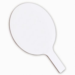 Flipside Dry-Erase Answer Paddles, 7 1/8" x 12" x 1/4", White, Pack Of 6