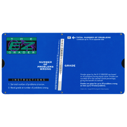 The Original E-Z Grader Large Print Slide Charts, Blue, Pack Of 3