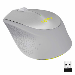 Logitech® M330 Silent Plus Wireless Mouse, Silver