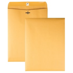 Quality Park Clasp Envelopes, 9" x 12", Brown, Box Of 250
