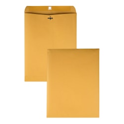 Quality Park Envelopes, 10" x 13", Clasp Closure, Brown, Box Of 250