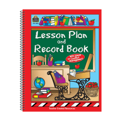 Teacher Created Resources Lesson Plan And Record Books, Pack Of 2