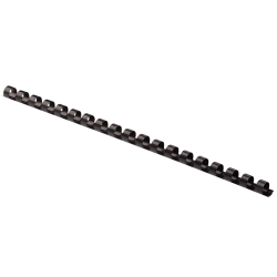 Fellowes® Letter-Size Plastic Comb Bindings, 3/8", 55-Sheet Capacity, Black, Box Of 100