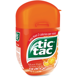 Tic Tac Breath Mints - Orange - Resealable Container - 3.40 oz - 4 / Pack