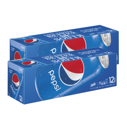 Pepsi, 12 Oz, Pack Of 24 Cans