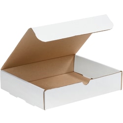 Partners Brand White Literature Mailers, 11 1/8" x 8 3/4" x 2 5/16", Pack Of 50