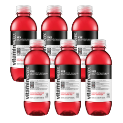 glaceau vitaminwater™ XXX with Açai-Blueberry-Pomegranate Flavor, 16.9 Oz, Pack Of 6 Bottles