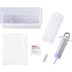 Medline Sterile Piston Irrigation Syringe Trays, Pack Of 20 Trays