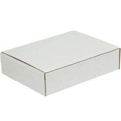 Partners Brand White Literature Mailers, 12 1/8" x 9 1/4" x 3", Pack Of 50