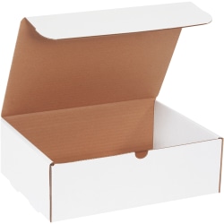 Partners Brand White Literature Mailers, 12 1/8" x 9 1/4" x 4", Pack Of 50