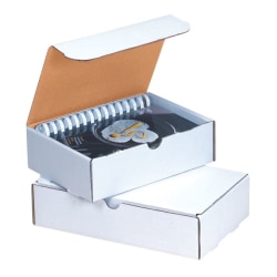 Partners Brand White Literature Mailers, 11 3/4" x 10 3/4" x 2 1/4", Pack Of 50