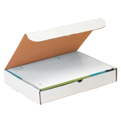 Partners Brand White Literature Mailers, 9" x 6 1/2" x 2 3/4", Pack Of 50