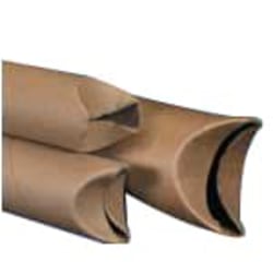 Partners Brand Economy Crimped-End Mailing Tubes, 2" x 36", 80% Recycled, Pack Of 50