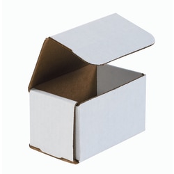 Office Depot® Brand White Corrugated Mailers, 5" x 3" x 3", Pack Of 50